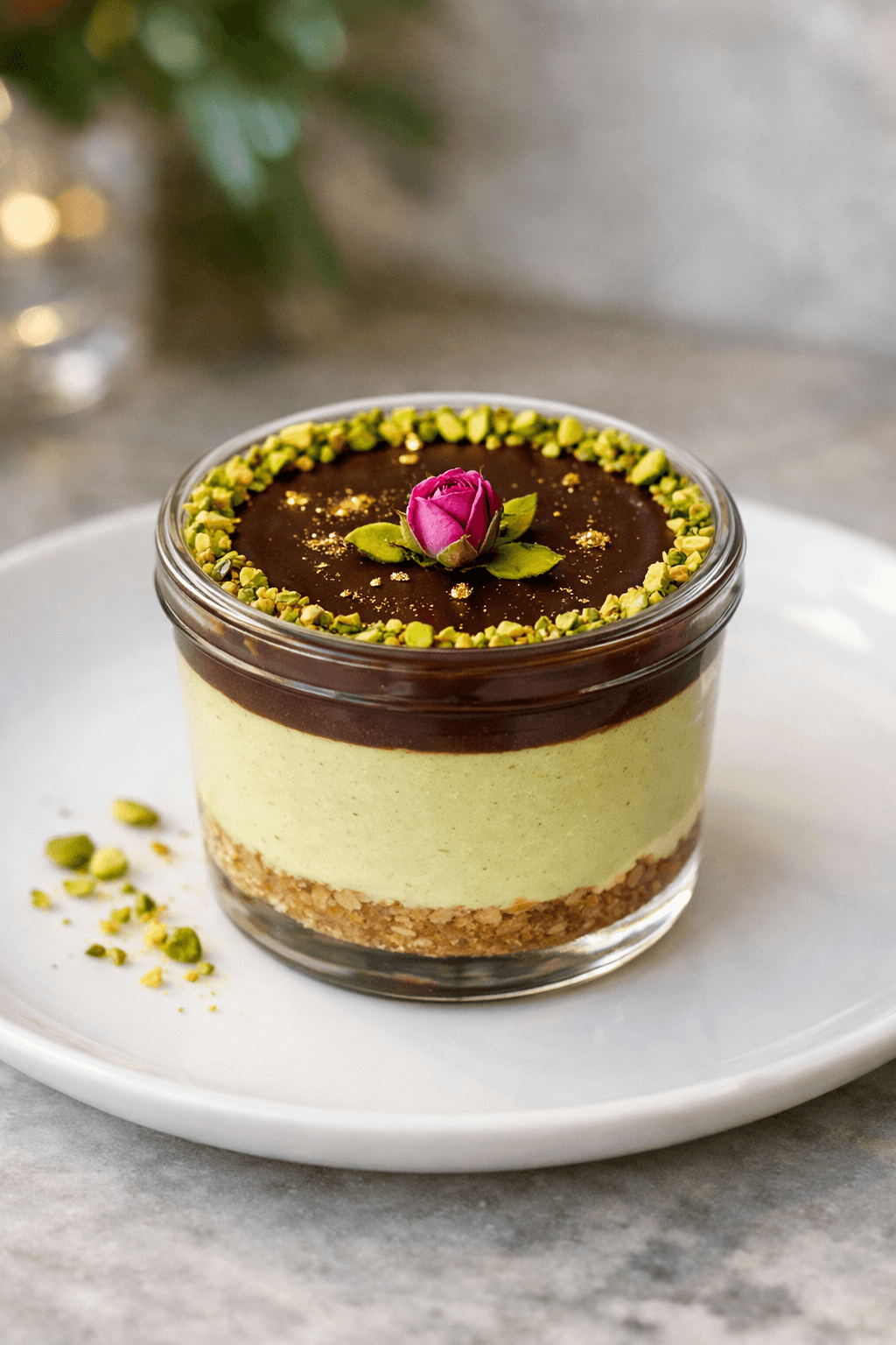 Dubai Chocolate Cheese Cake