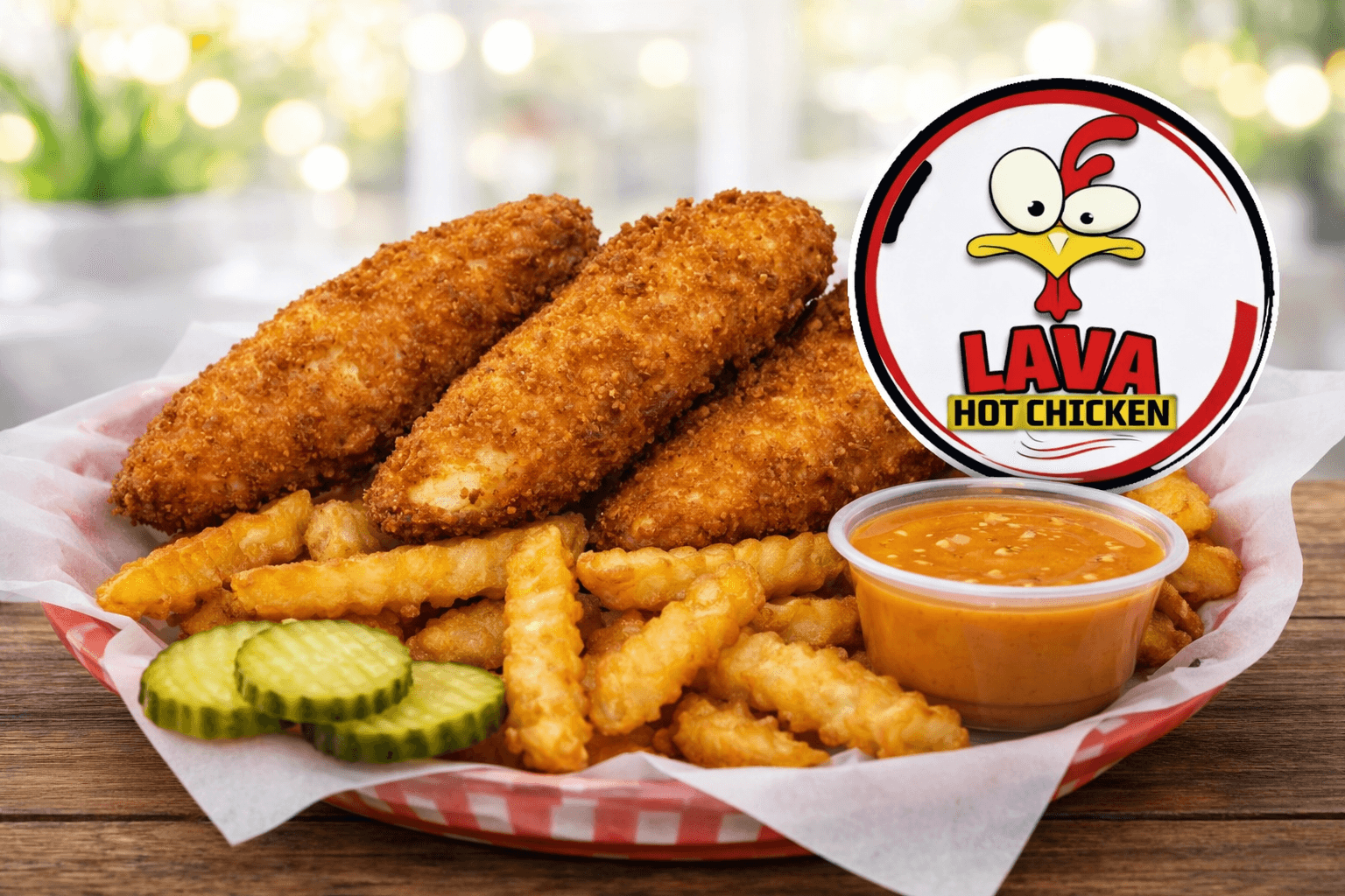 3 Chicken Strips W/Fries